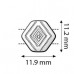 Cymbal ™ Conector metálicos DQ Malliadiko para Chevron Duo - Dorado